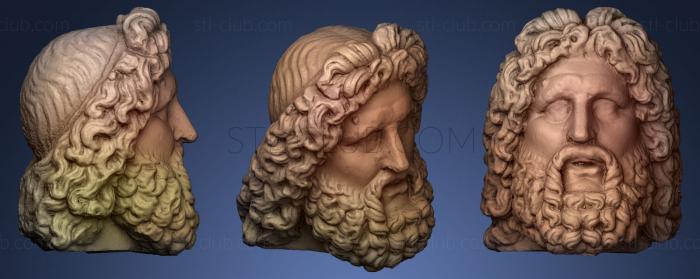 3D модель Голова Зевса (STL)
